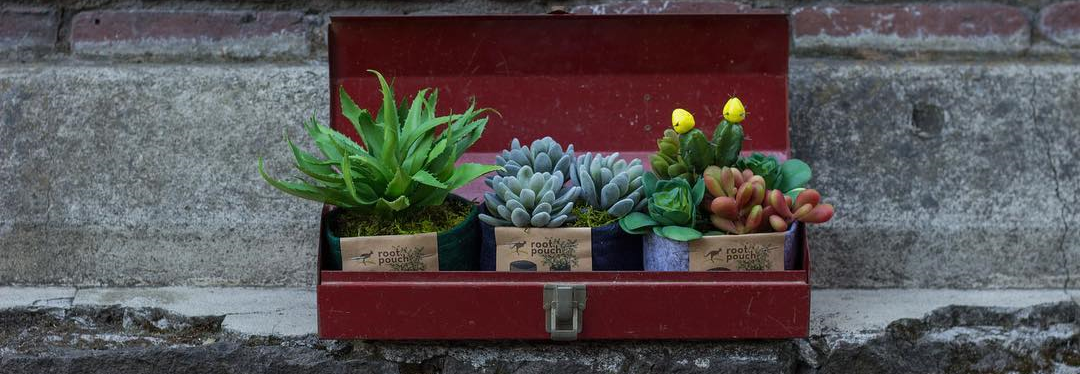 Fabric flower pots