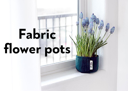 Fabric flower pots and plant pots