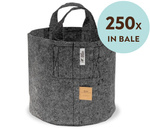 Root Pouch Grey fabric pot 43x38cm 56L with handles 250 units