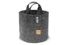 Root Pouch Grey fabric pot 50x40cm 78L with handles