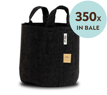 Root Pouch Black fabric pot 29x36cm 22L with a handle black 350 units