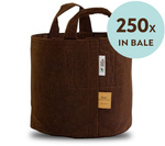 Root Pouch fabric pot 43x38cm 56L with handles brown 250 units