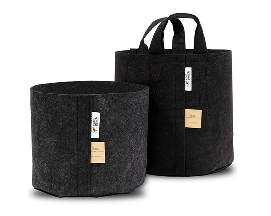 Multipack Root Pouch fabric pot 50x40cm 78L with handles black 10 units