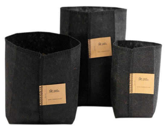 Multipack Root Pouch Thin Black fabric pot 10x13cm 1L 50 units