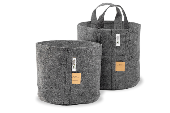 Multipack Root Pouch Grey fabric pot 28x26cm 16L 10 units