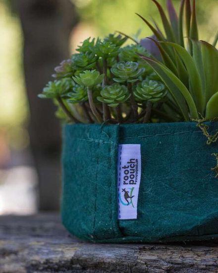 Multipack Root Pouch Boxer fabric pot 28x26cm 16L with handles forest green 10 units