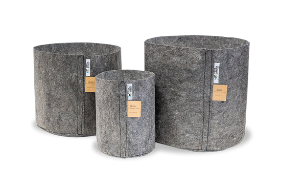 Root Pouch Charcoal fabric pot 28x26cm 16L grey 1000 units