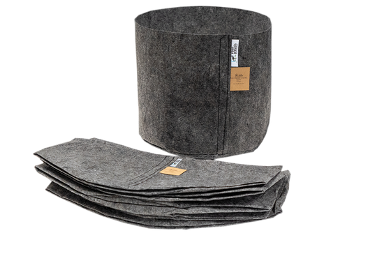 Root Pouch Charcoal fabric pot 28x26cm 16L grey 1000 units