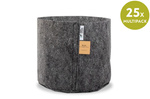 Multipack Root Pouch Charcoal fabric pot 28x26cm 16L grey 25 units