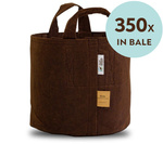 Growbag Root Pouch fabric pot 35x30cm 30L with handles brown 350 units
